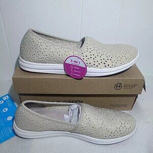 Clarks Women's Size 9.0 BREEZE EMILY Slip-On 261-71369 Light Taupe Synthetic NEW